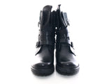 Damen Stiefeletten Biker Boots Outdoor Winterboots Black # 3086