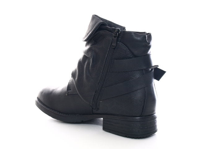 Bottines à lacets pour femmes, bottes d'extérieur, bottes d'hiver, doublure chaude, noir # 933