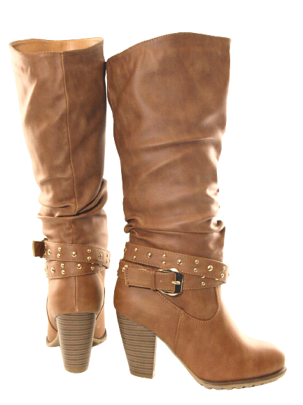 Bottes femme bottes d'hiver doublées chaud camel # 032