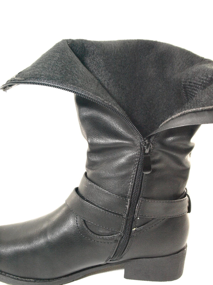 Women's boots winter boots warm lined black # 038