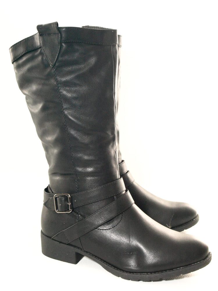 Women's boots winter boots warm lined black # 038