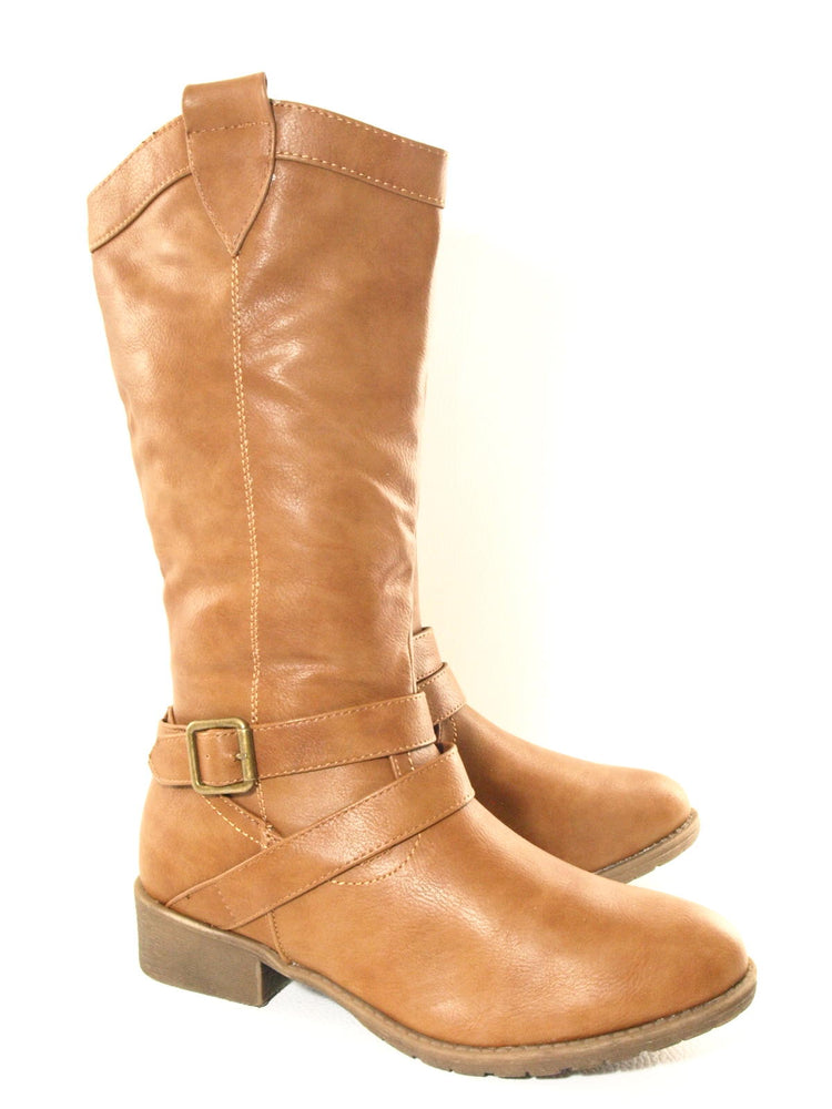 Women's boots winter boots warm lined camel # 038
