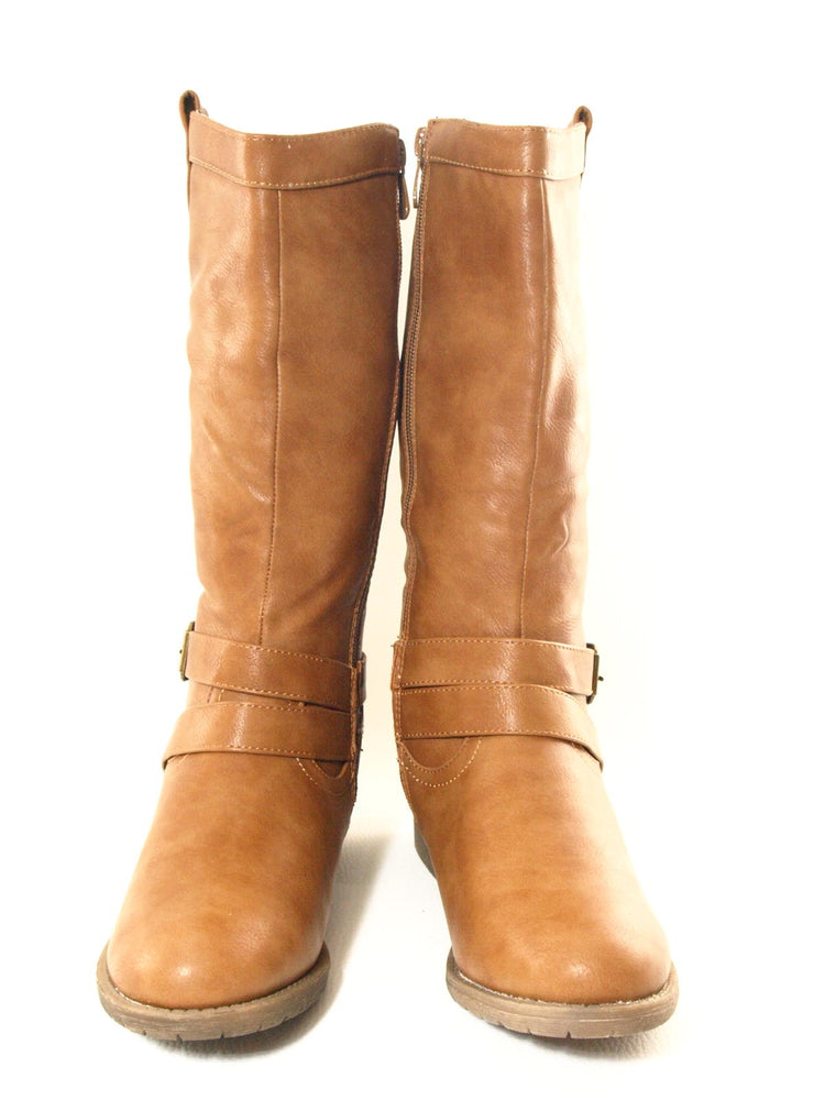Women's boots winter boots warm lined camel # 038