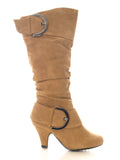 Damen Stiefel Camel # 026