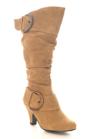 Damen Stiefel Camel # 026