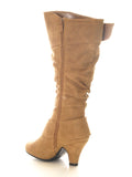 Damen Stiefel Camel # 026