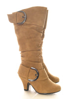 Damen Stiefel Camel # 026