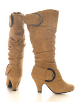 Damen Stiefel Camel # 026