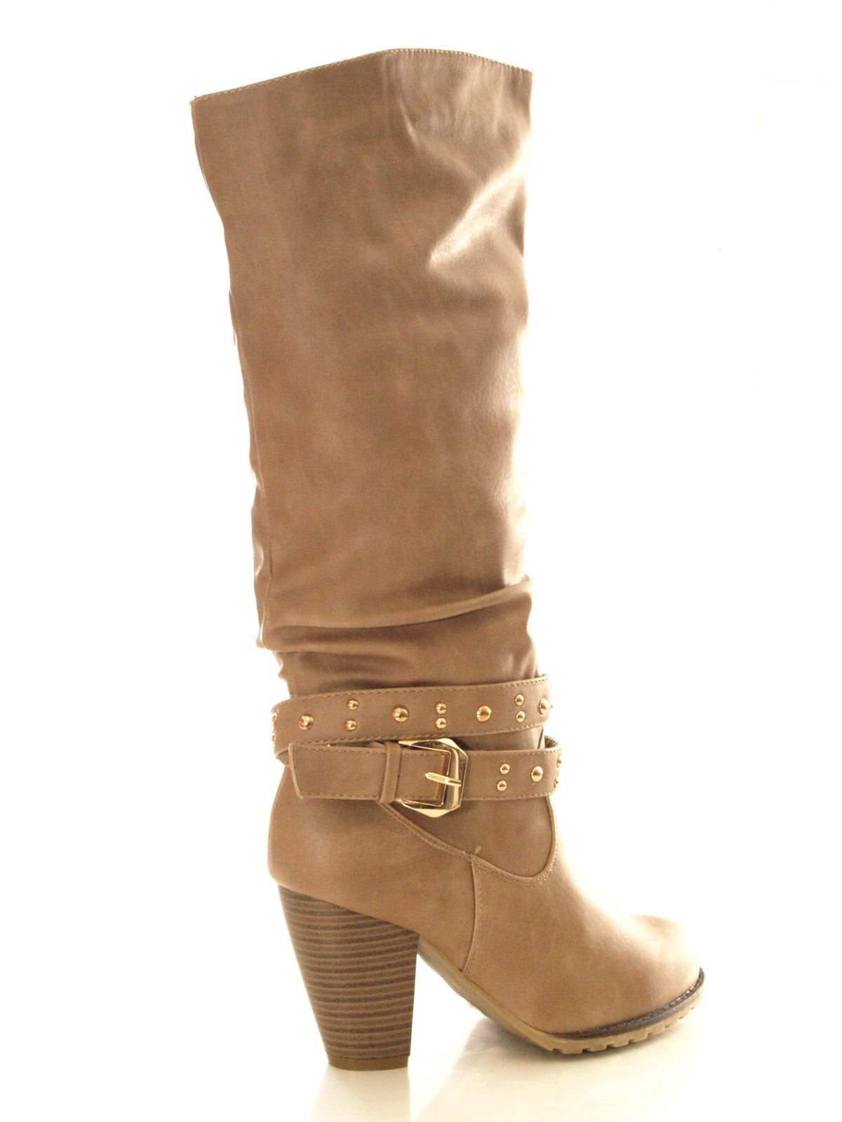 Bottes femme bottes d'hiver doublure chaude kaki # 032