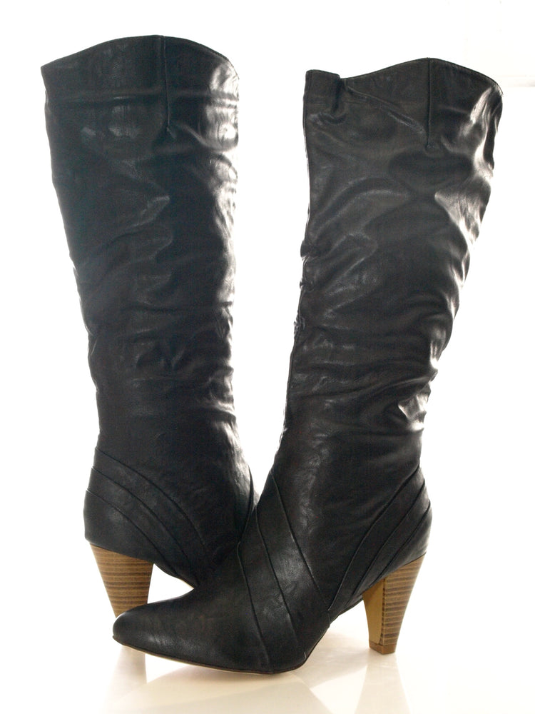 Bottes femme doublées chaud noir # 9059