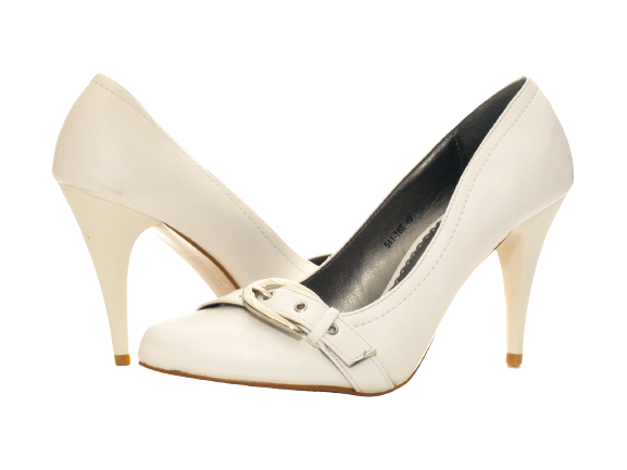 Women's High Heel Platform Bridal Shoes Wedding Pumps Evening Shoes Stilettos White # 541-16