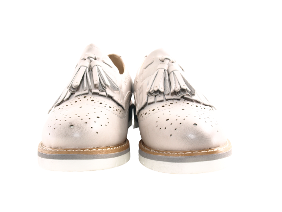 Chaussures de créateur pour femme, chaussures basses à lacets, chaussures compensées, gris, taille 37