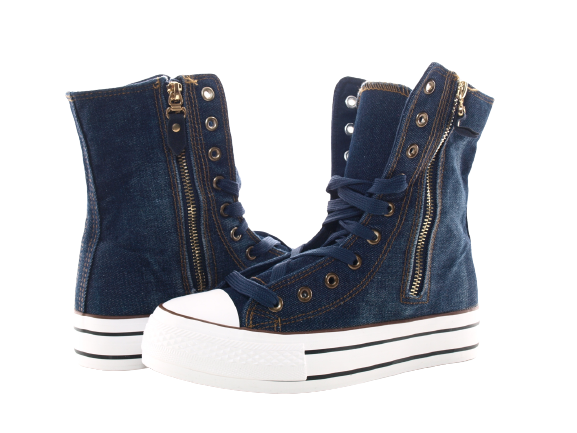 Baskets décontractées pour femmes chaussures de sport chaussures de running baskets look jean # 6626