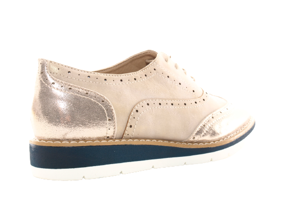 Chaussures de créateur pour femme, chaussures basses à lacets, chaussures à plateforme, beige # 122