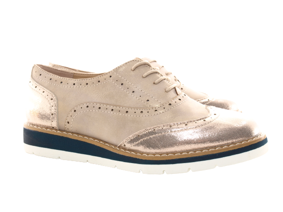 Chaussures de créateur pour femme, chaussures basses à lacets, chaussures à plateforme, beige # 122
