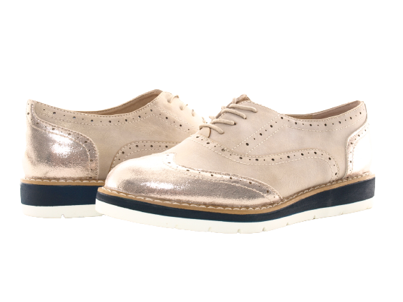 Chaussures de créateur pour femme, chaussures basses à lacets, chaussures à plateforme, beige # 122
