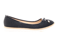 Damen Slipper Ballerina Loafer Mokassins Slip On Flats Freizeit Black # 6289