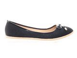 Damen Slipper Ballerina Loafer Mokassins Slip On Flats Freizeit Black # 6289