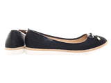 Damen Slipper Ballerina Loafer Mokassins Slip On Flats Freizeit Black # 6289