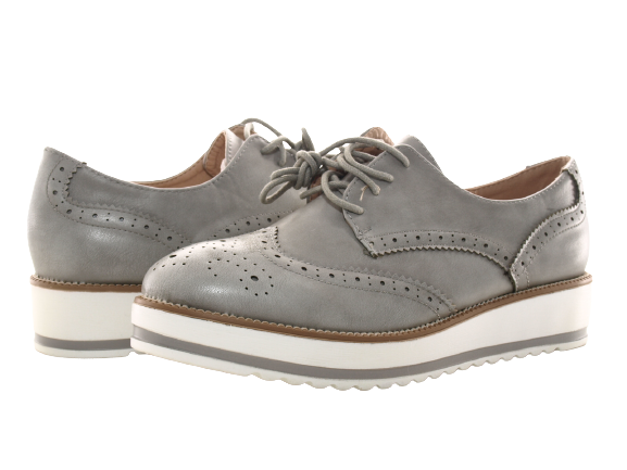Baskets à plateforme pour femme, chaussures à plateforme de créateur, gris n° 6288