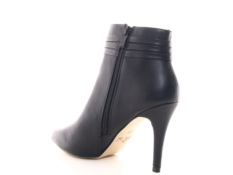Damen Ankle Boots Stiefelette warm gefüttert Black # 1220