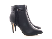 Damen Ankle Boots Stiefelette warm gefüttert Black # 1220