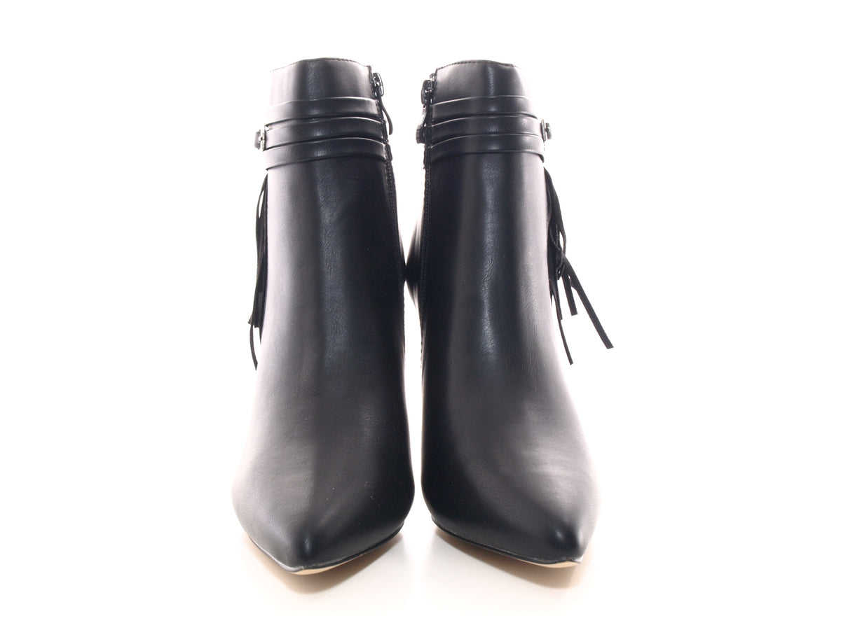 Damen Ankle Boots Stiefelette warm gefüttert Black # 1220