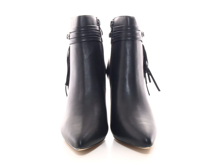 Damen Ankle Boots Stiefelette warm gefüttert Black # 1220