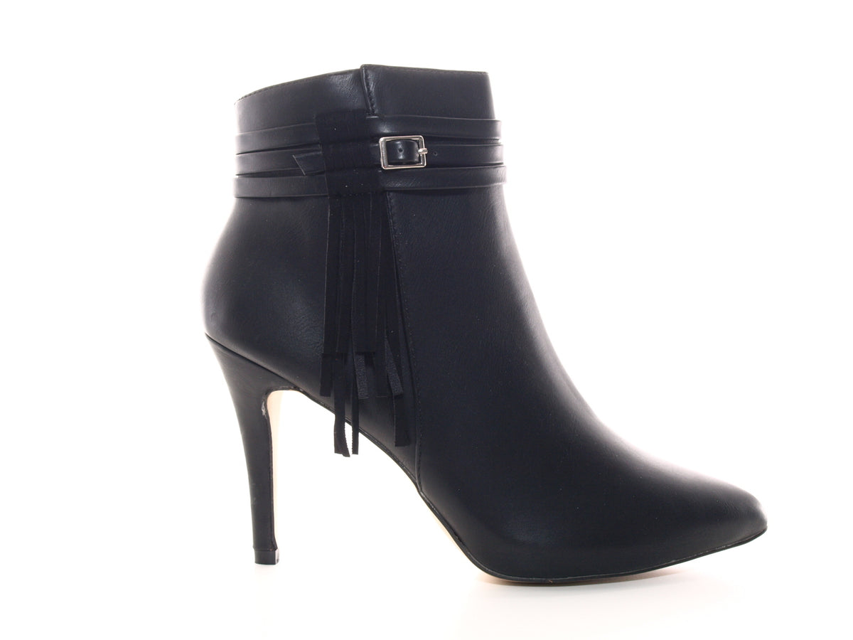 Damen Ankle Boots Stiefelette warm gefüttert Black # 1220