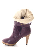 Damen Stiefel Outdoor Winterstiefel warm gefüttert Purple # 1933