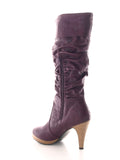 Damen Stiefel Outdoor Winterstiefel warm gefüttert Purple # 1933