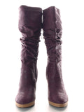 Damen Stiefel Outdoor Winterstiefel warm gefüttert Purple # 1933