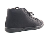 Damen warm gefütterte halbhohe Sneaker Freizeitschuhe Black # 7463