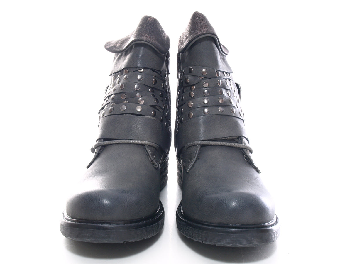 Damen Stiefeletten Boots Outdoor Winterboots warm gefüttert Grey # 3061