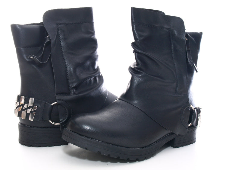 Women's Ankle Boots Outdoor Winter Boots Black # 3065