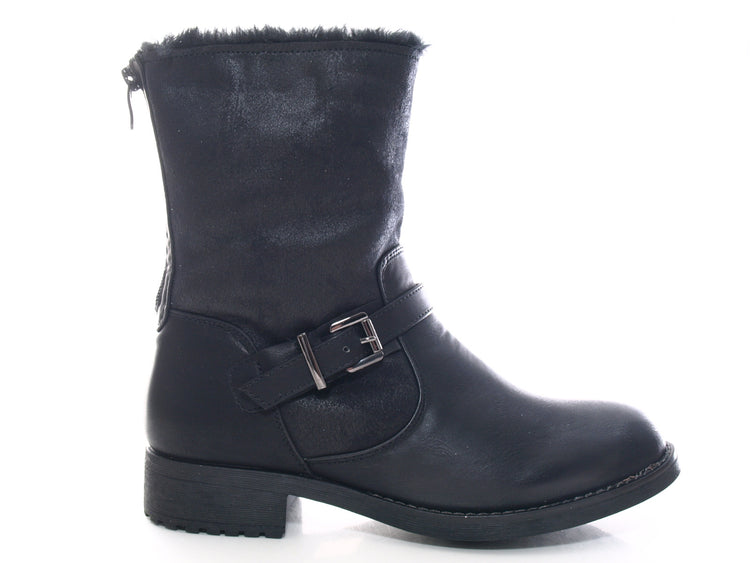 Women's Ankle Boots Outdoor Winter Boots Warm Lined Black # 3157