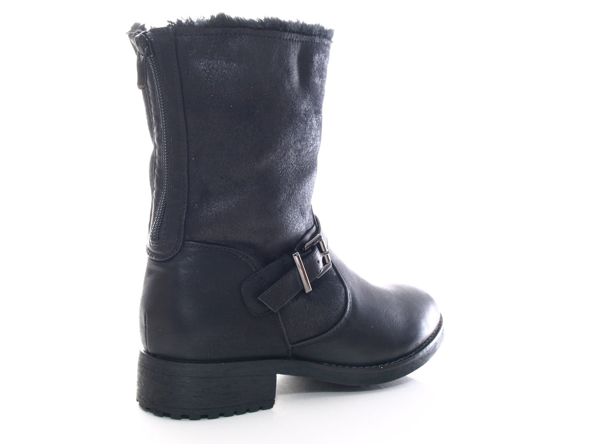 Women's Ankle Boots Outdoor Winter Boots Warm Lined Black # 3157
