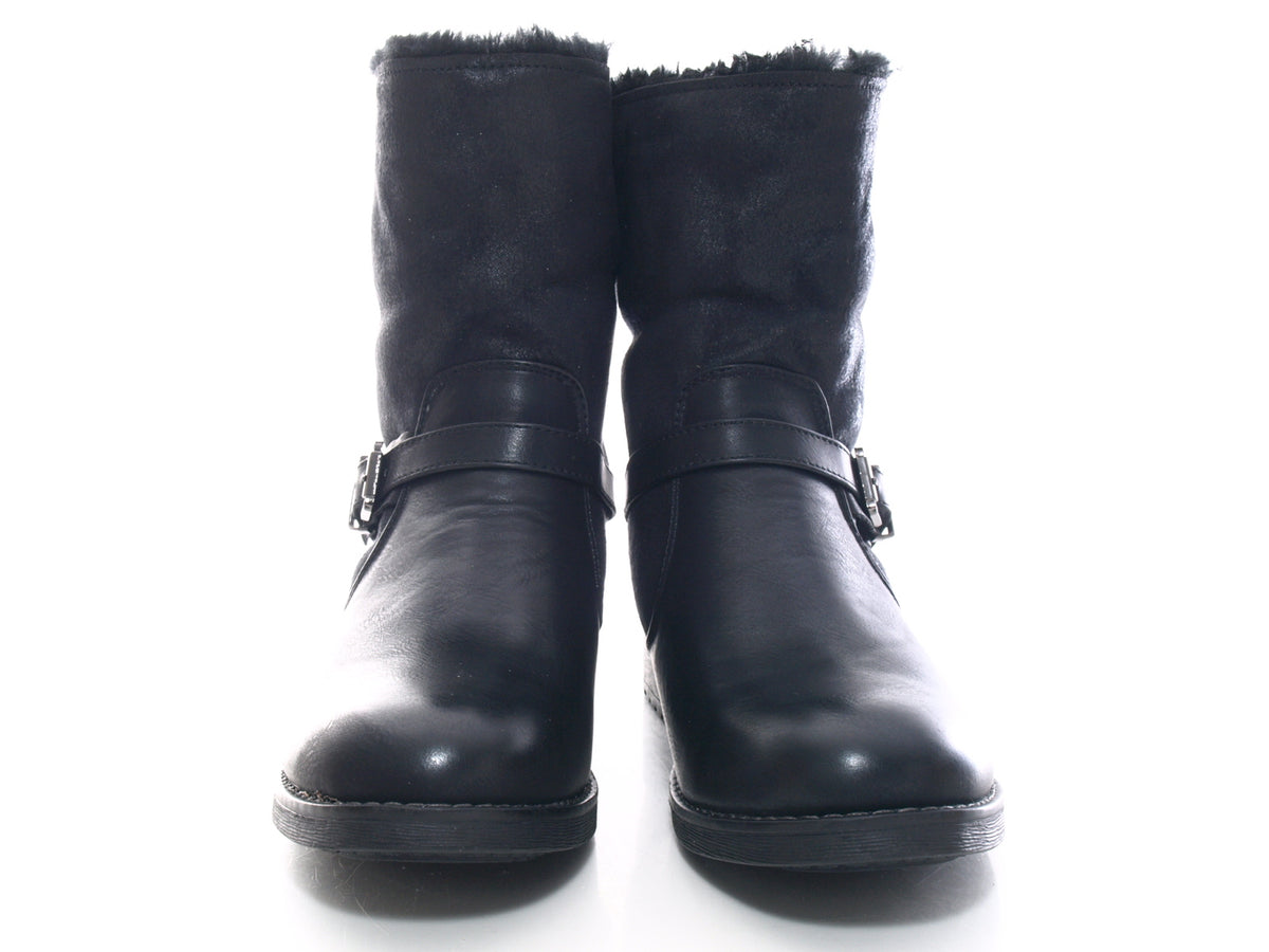 Women's Ankle Boots Outdoor Winter Boots Warm Lined Black # 3157