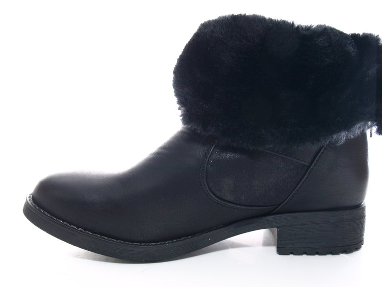 Women's Ankle Boots Outdoor Winter Boots Warm Lined Black # 3157