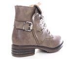 Damen Stiefeletten Outdoor Winterboots warm gefüttert Khaki # 3061