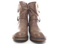 Damen Stiefeletten Biker Boots Outdoor Winterboots warm gefüttert Khaki # 520