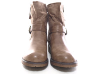 Damen Stiefeletten Biker Boots Outdoor Winterboots warm gefüttert Khaki # 520