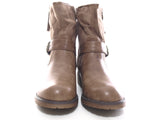 Damen Stiefeletten Biker Boots Outdoor Winterboots warm gefüttert Khaki # 520